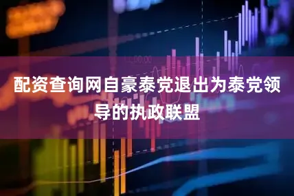 配资查询网自豪泰党退出为泰党领导的执政联盟