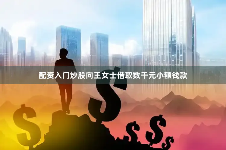 配资入门炒股向王女士借取数千元小额钱款